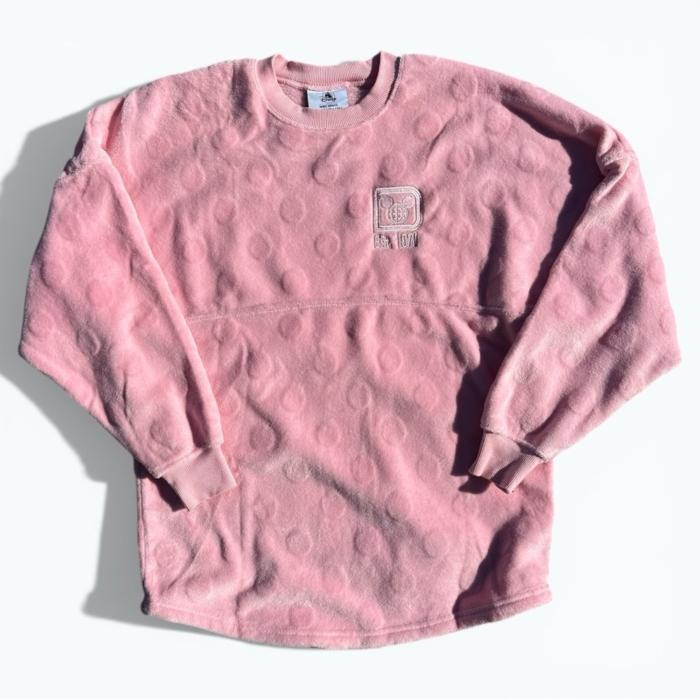 Disney Spirit Jersey Piglet Pink Fuzzy Pullover Sweater Size Small